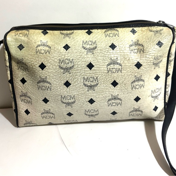 MCM vintage Cream and Black Crossbody Bag - Picture 9 of 15